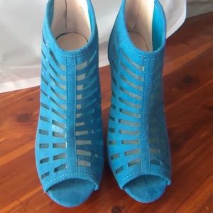 Blue High Heels